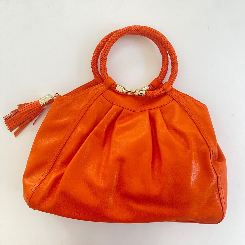 Cole Haan New Orange Leather Purse